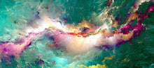 Ladda upp bild till gallerivisning, Diamond Painting Abstract Painting Green And Purple