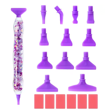 Ladda upp bild till gallerivisning, Diamond Painting Penna Självlysande Med 12 Ändar I Plast Och Vax
