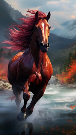 Diamond Painting Running Horse*