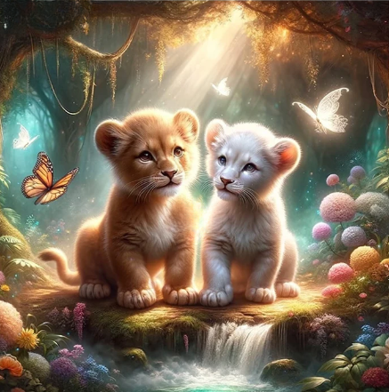Diamond Painting Lions*