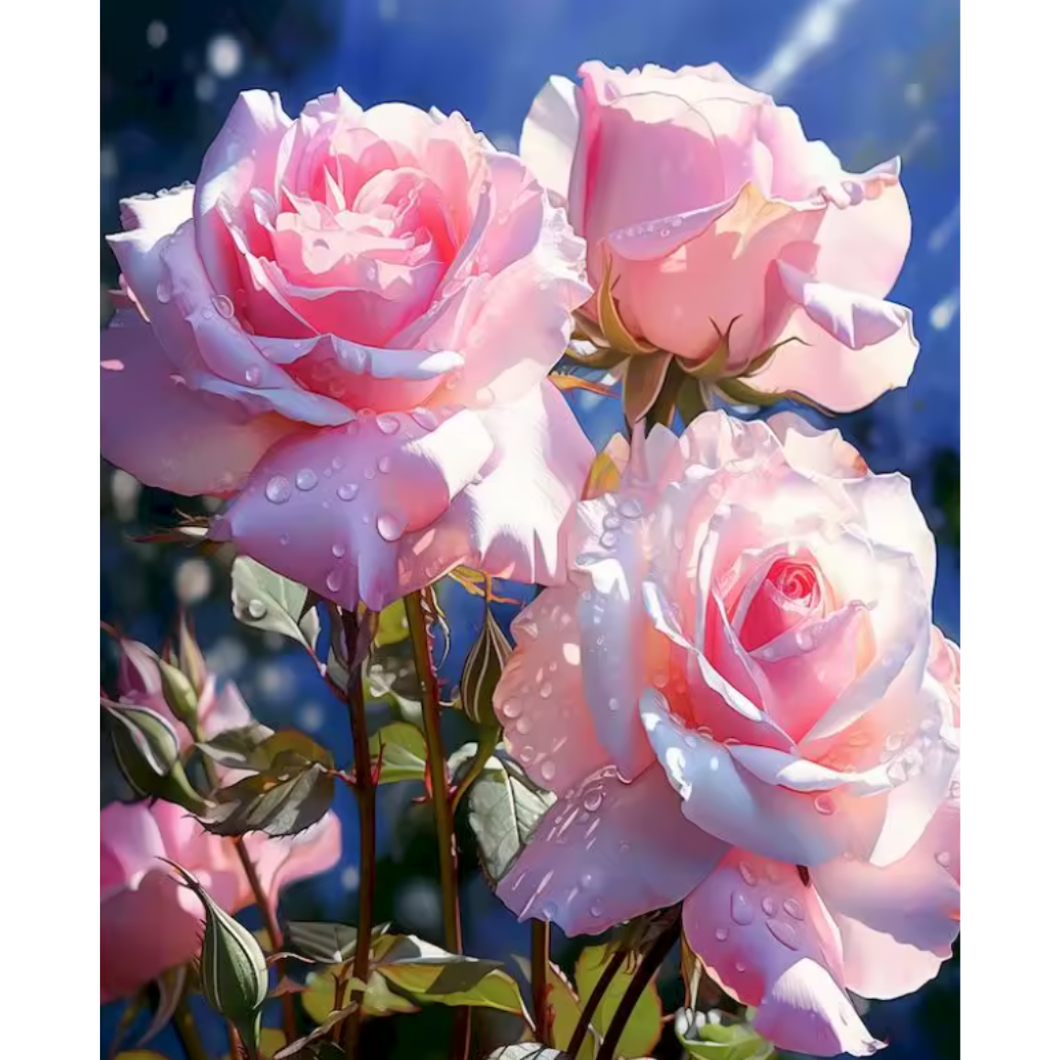 Diamond Painting Rosa Rosor