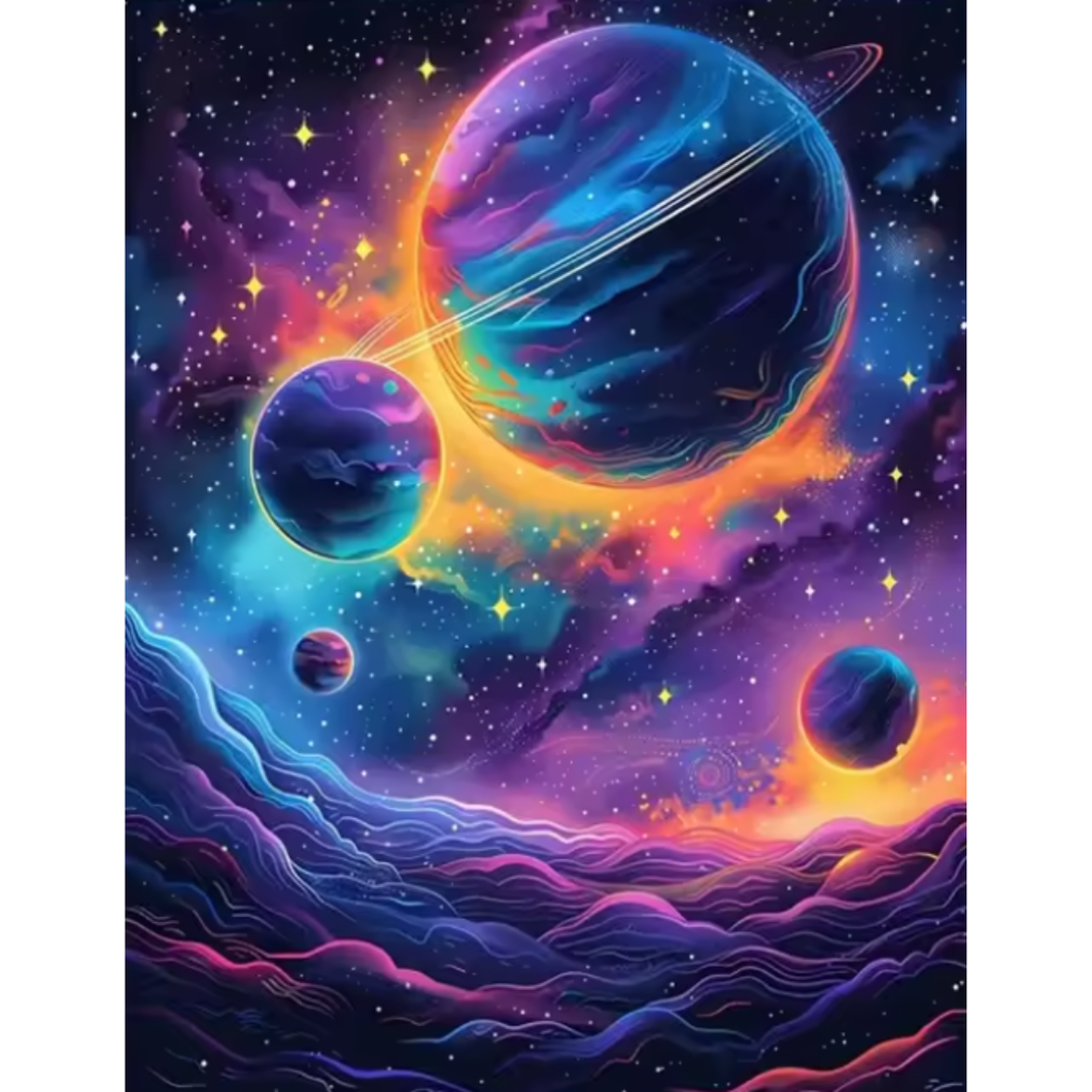 Diamond Painting Vivid Planets