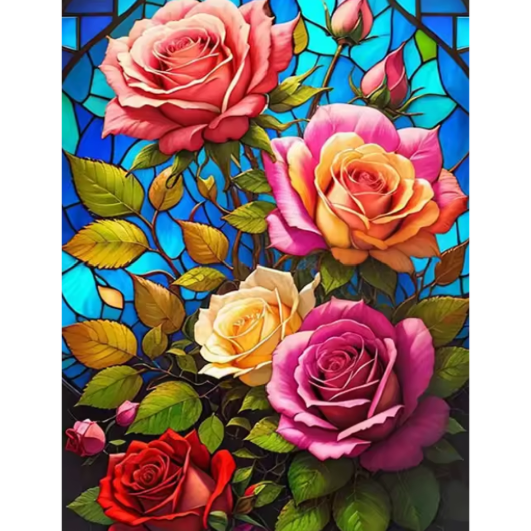 Diamond Painting Roses Mosaic