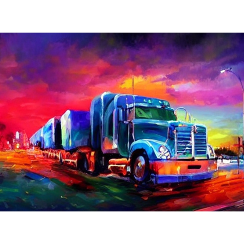 Diamond Painting Color Truck