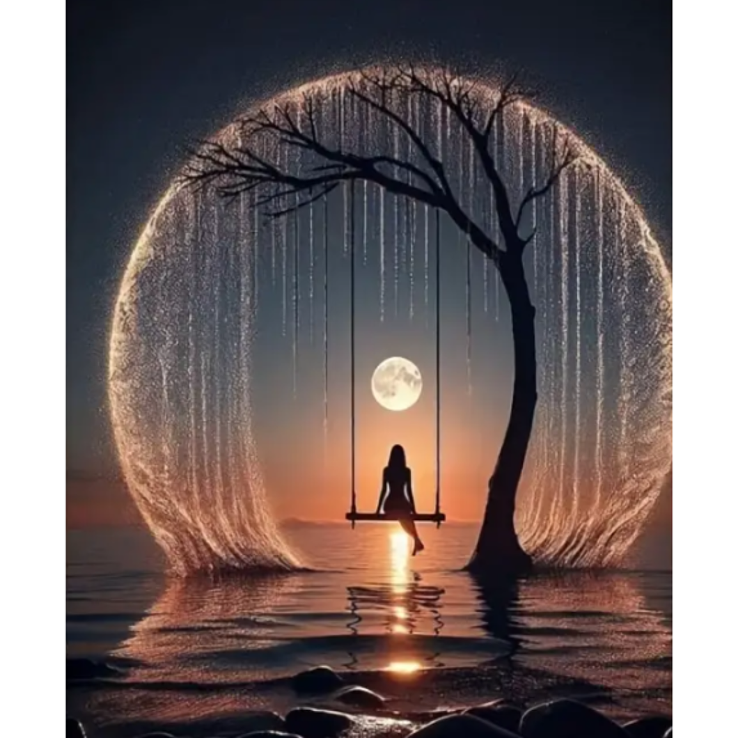Diamond Painting Moon Swing