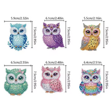 Ladda upp bild till gallerivisning, Diamond Painting Väggkrok Uggla 6-Pack
