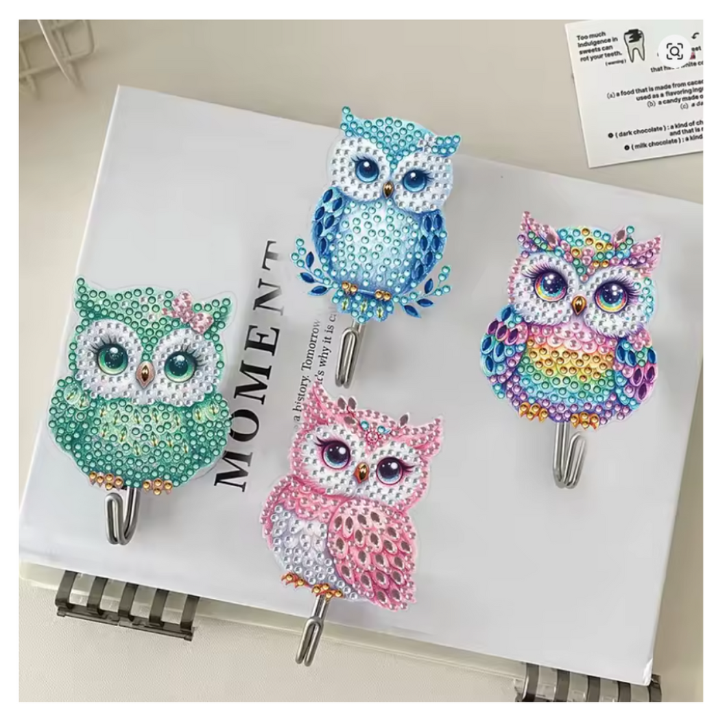 Diamond Painting Väggkrok Uggla 6-Pack