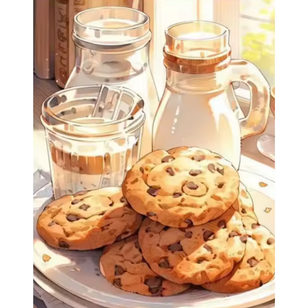 Diamond Painting Cookies And Milk