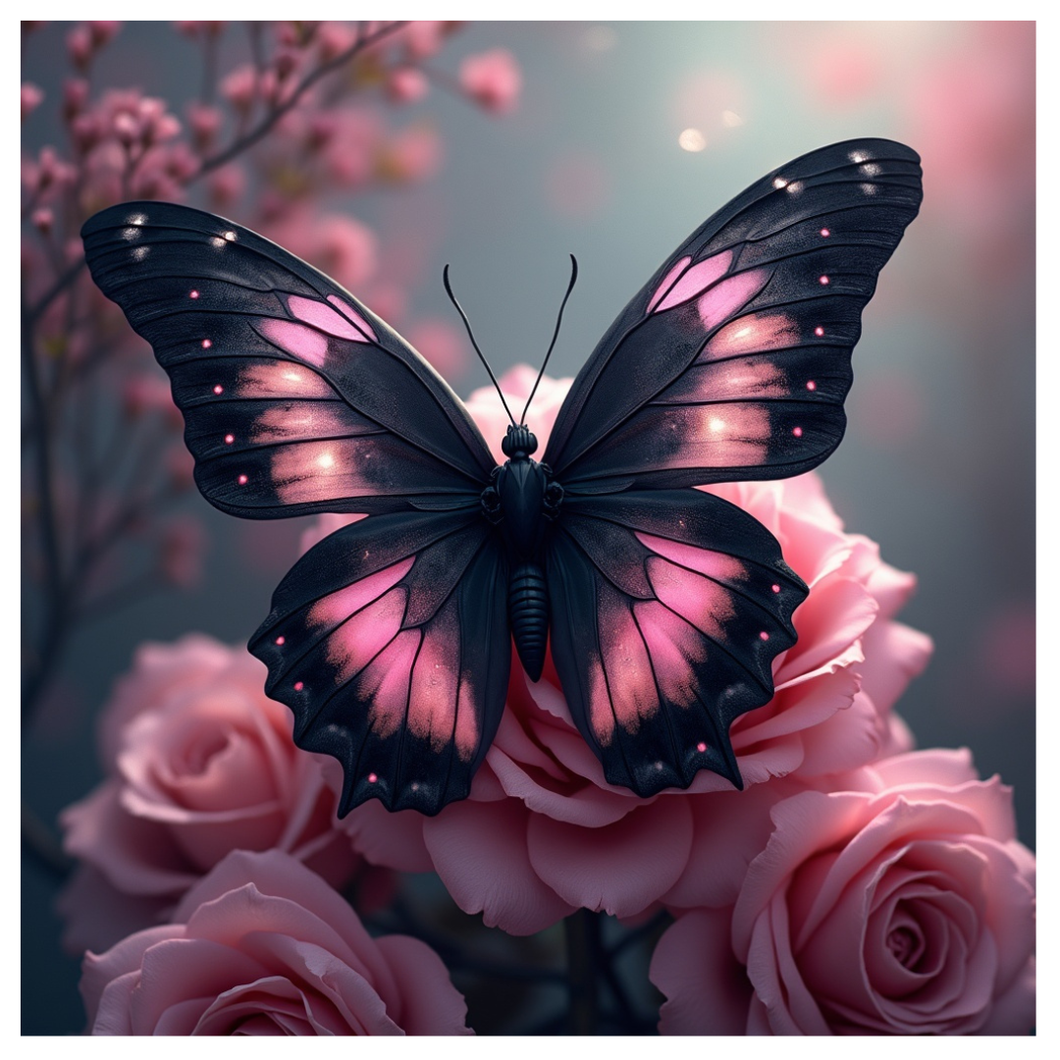 Diamond Painting Butterfly Roses