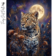 Ladda upp bild till gallerivisning, Diamond Painting Leopard Moon
