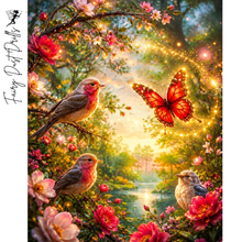 Ladda upp bild till gallerivisning, Diamond Painting Birds And Butterflies
