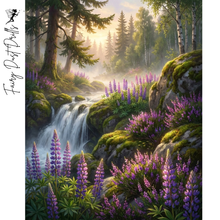 Ladda upp bild till gallerivisning, Diamond Painting Skogsvattenfall
