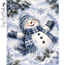 Ladda upp bild till gallerivisning, Diamond Painting Snögubbe Snöängel
