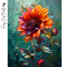 Ladda upp bild till gallerivisning, Diamond Painting Blomma Abstract
