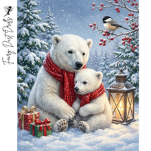 Ladda upp bild till gallerivisning, Diamond Painting Christmas Polarbears
