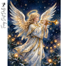 Ladda upp bild till gallerivisning, Diamond Painting Ängel Med Trumpet
