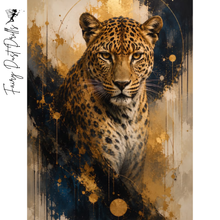 Ladda upp bild till gallerivisning, Diamond Painting Leopard Gold
