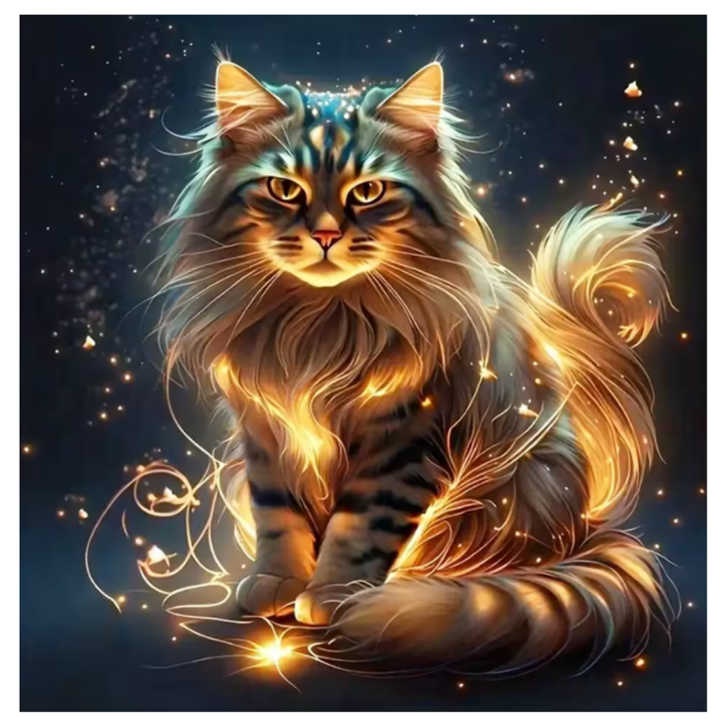 Diamond Painting Golden cat