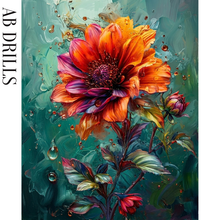 Ladda upp bild till gallerivisning, Diamond Painting Blomma Abstract
