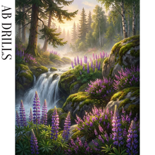 Ladda upp bild till gallerivisning, Diamond Painting Skogsvattenfall

