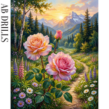Ladda upp bild till gallerivisning, Diamond Painting Roses Nature

