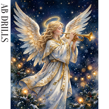 Ladda upp bild till gallerivisning, Diamond Painting Ängel Med Trumpet
