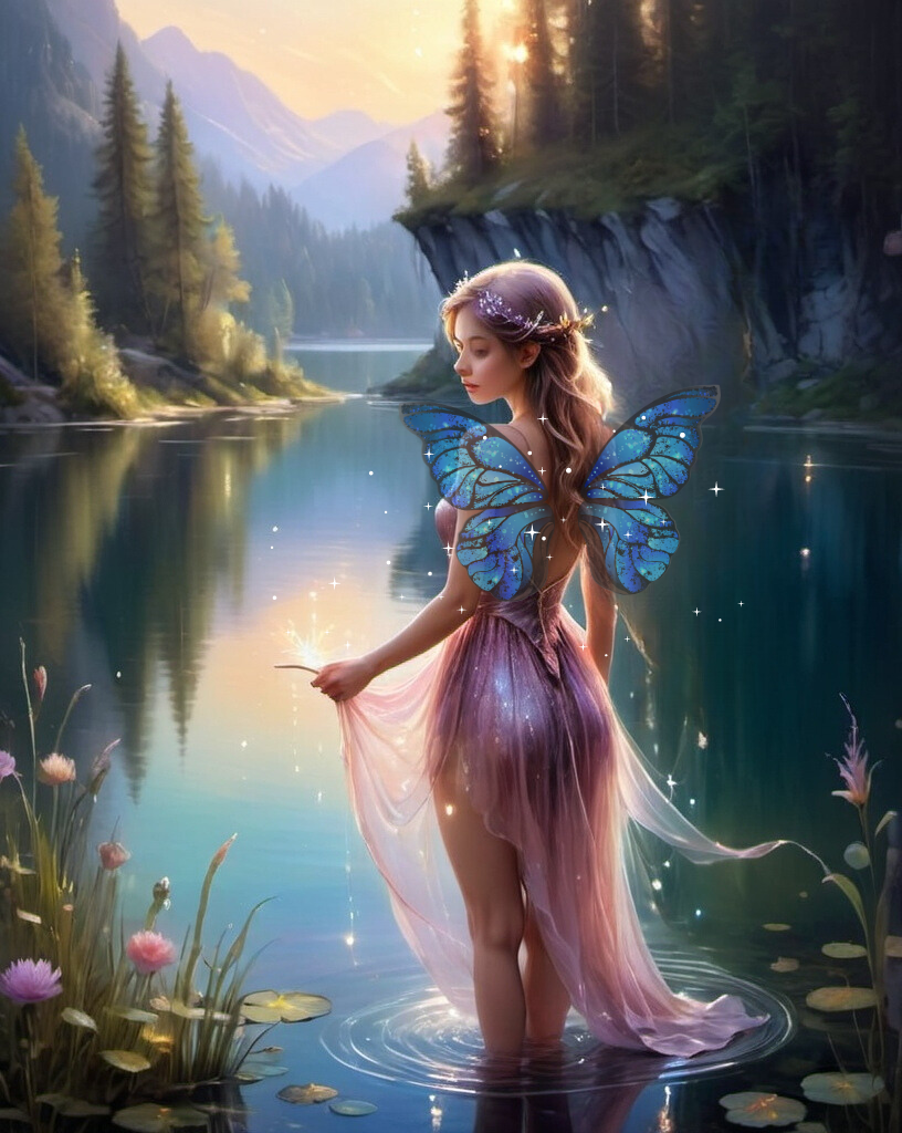 Diamond Painting Butterfly Fairy