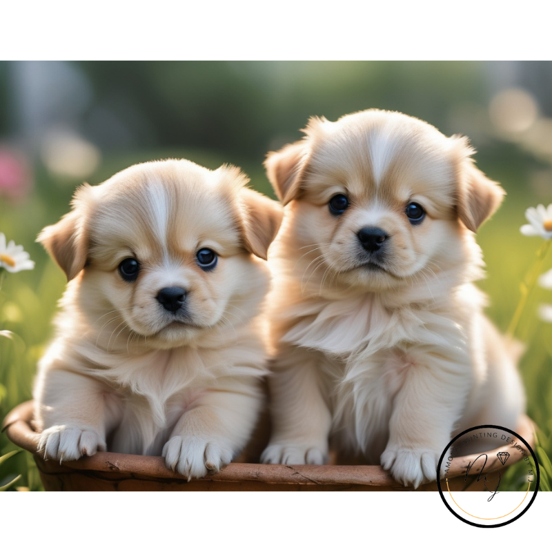 Diamond Painting Cute Puppies