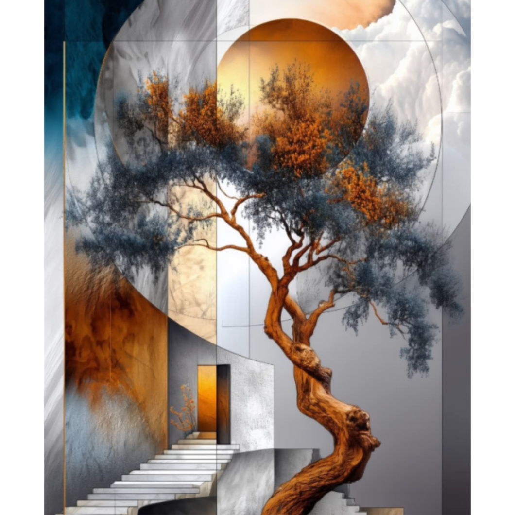 Diamond Painting Abstract Tree