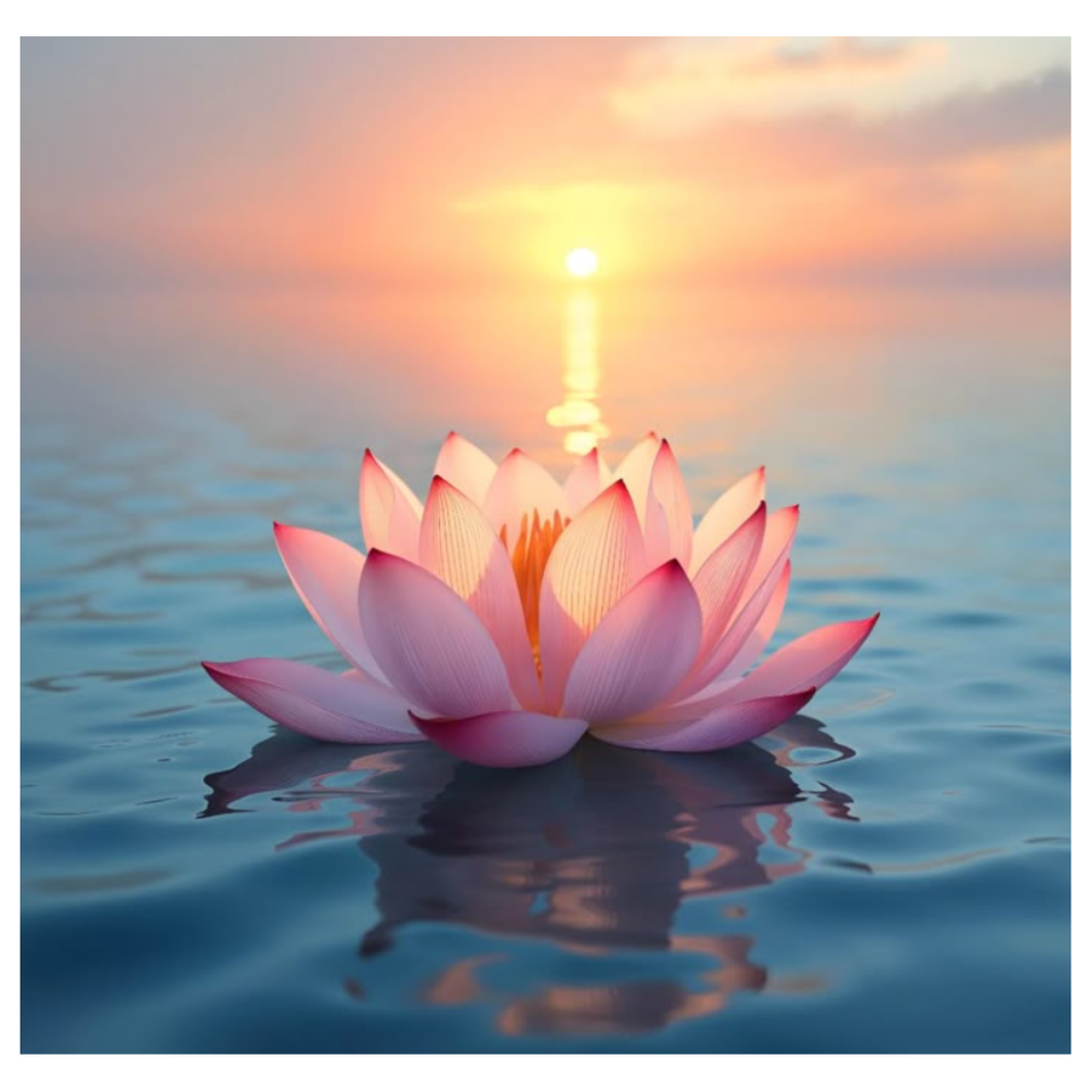 Diamond Painting Lotus Sunset