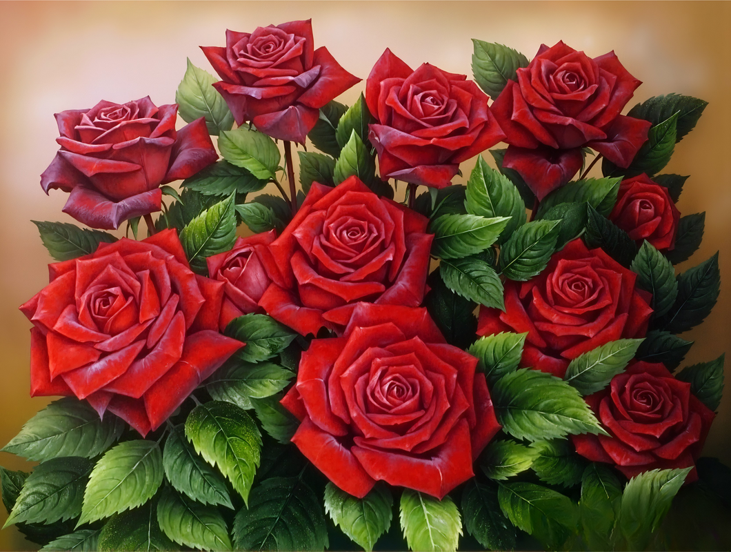 Diamond Painting Rosfång