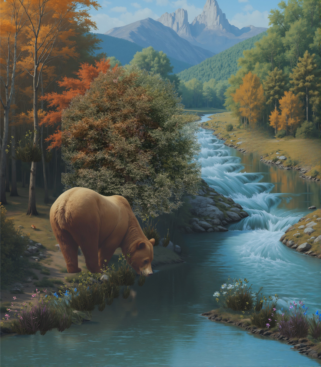 Diamond Painting Bear River