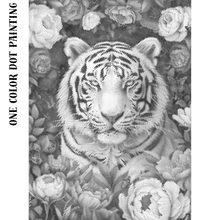 Ladda upp bild till gallerivisning, One Color Dot Painting Tiger Flowers
