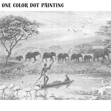 Ladda upp bild till gallerivisning, One Color Dot Painting Africa
