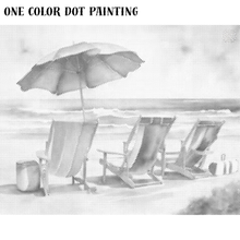 Ladda upp bild till gallerivisning, One Color Dot Painting Summerdays
