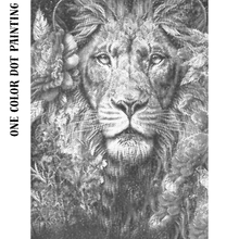 Ladda upp bild till gallerivisning, One Color Dot Painting Lion Nature
