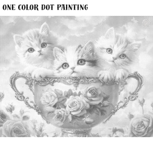 Ladda upp bild till gallerivisning, One Color Dot Painting Katter Bägare
