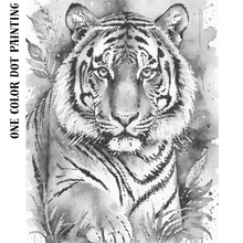 Ladda upp bild till gallerivisning, One Color Dot Painting Tiger
