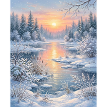 Ladda upp bild till gallerivisning, Diamond Painting Vinterlake
