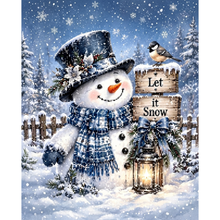 Ladda upp bild till gallerivisning, Diamond Painting Snögubbe Let It Snow
