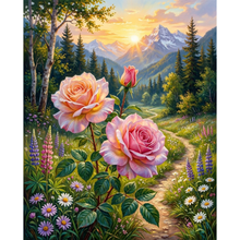 Ladda upp bild till gallerivisning, Diamond Painting Roses Nature
