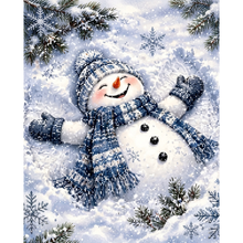Ladda upp bild till gallerivisning, Diamond Painting Snögubbe Snöängel
