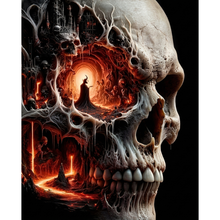 Ladda upp bild till gallerivisning, Diamond Painting Dark Skull

