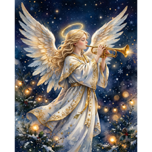 Ladda upp bild till gallerivisning, Diamond Painting Ängel Med Trumpet
