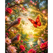 Ladda upp bild till gallerivisning, Diamond Painting Birds And Butterflies
