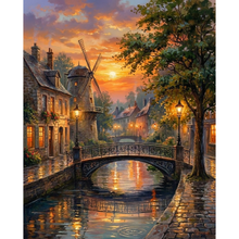 Ladda upp bild till gallerivisning, Diamond Painting Skymmning Över Staden
