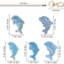 Ladda upp bild till gallerivisning, Diamond Painting Nyckelringar 5-Pack Delfiner
