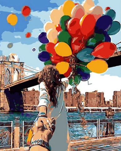 Paint By Numbers Baloons 40x50