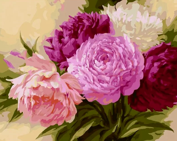 Paint By Numbers Piondröm 40x50
