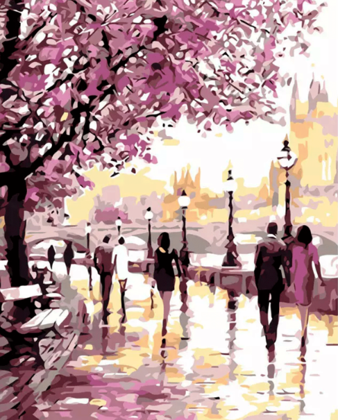 Paint By Numbers Citywalking 40x50